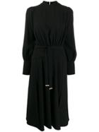 Elisabetta Franchi Tie Waist Dress - Black