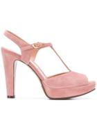 L'autre Chose T-strap Platform Sandals - Pink