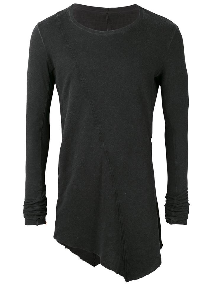 Masnada - Crew Neck Jumper - Men - Cotton/polyester - 54, Black, Cotton/polyester