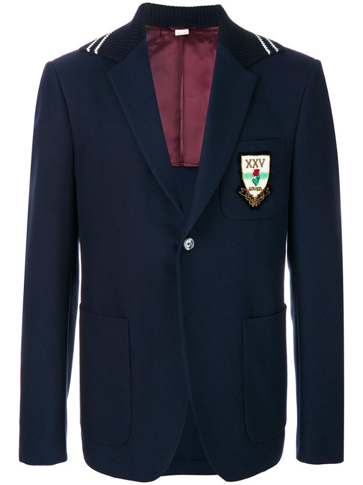 Gucci Cambridge Blind For Love Blazer - Blue