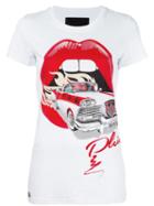 Philipp Plein Mouth T-shirt, Women's, Size: Medium, White, Cotton