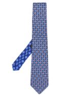 Etro Floral Print Tie - Blue