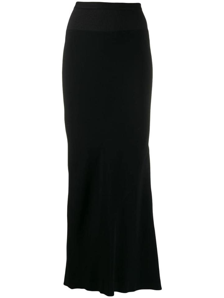 Rick Owens High Waist Skirt - Black
