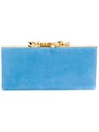 Jimmy Choo Celeste Clutch, Women's, Blue, Suede/crystal