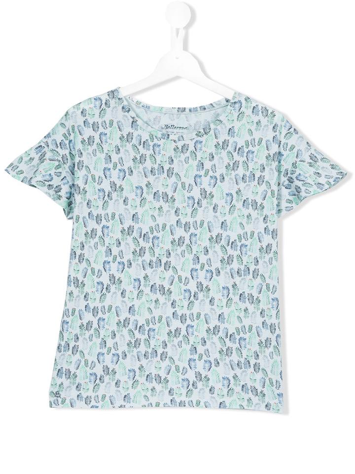 Bellerose Kids Floral Print T-shirt, Girl's, Size: 14 Yrs, Green