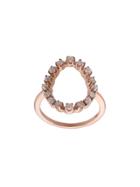 Marlo Laz 14kt Gold Full Circle Diamond And Pearl Ring - Yellow &