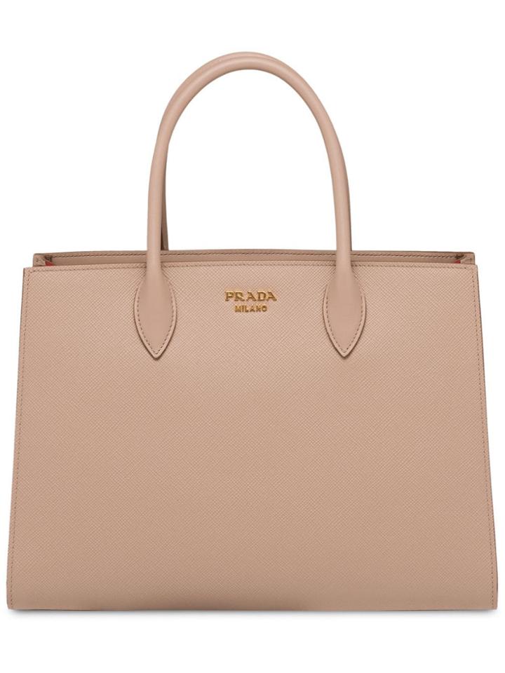 Prada Bibliothèque Tote Bag - Neutrals