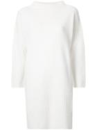 Theatre Products Longsleeved Shift Knit Dress, Women's, White, Wool