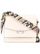 Paula Cademartori Scarf Strap Shoulder Bag - White