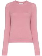 Alexandra Golovanoff Cashmere Slim Fit Jumper - Pink & Purple