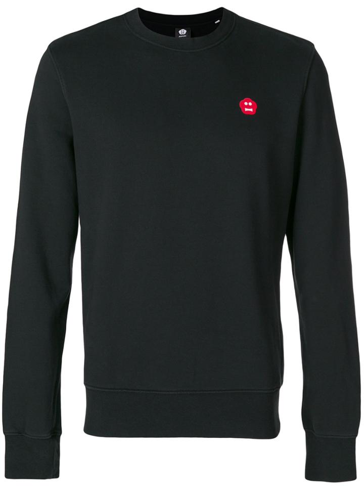 Aspesi Print Detailed Sweatshirt - Black