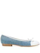 Chanel Pre-owned 2000's Denim Ballerina Shoes - Blue