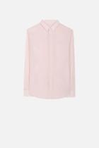 Ami Alexandre Mattiussi Large Classic Shirt, Men's, Size: 39, Pink/purple, Cotton