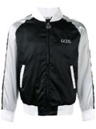 Gcds - Stripe Panel Bomber Jacket - Men - Polyamide/polyester - S, Black, Polyamide/polyester