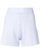 Philo-sofie Houndstooth Short Shorts - Blue