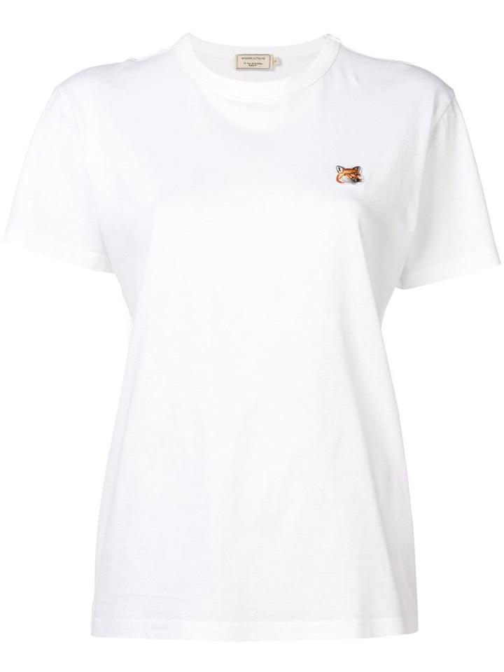 Maison Kitsuné Fox Embroidered T-shirt - White