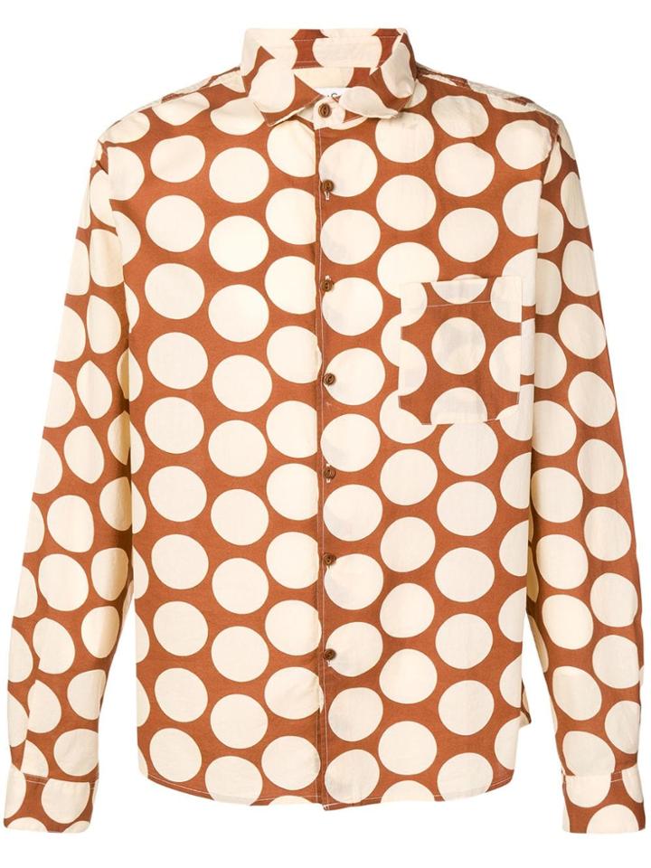 Ymc Circle Print Shirt - Neutrals