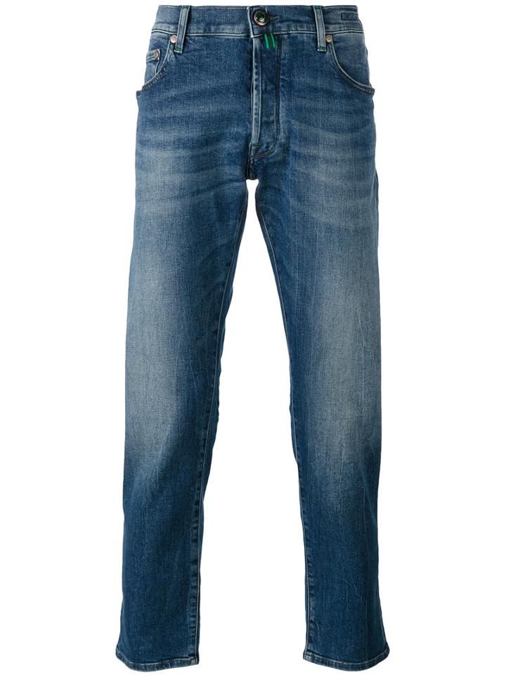 Jacob Cohen - Stonewashed Slim-fit Jeans - Men - Cotton/spandex/elastane - 32, Blue, Cotton/spandex/elastane