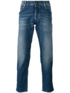 Jacob Cohen - Stonewashed Slim-fit Jeans - Men - Cotton/spandex/elastane - 32, Blue, Cotton/spandex/elastane
