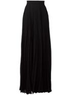 Elie Saab Pleated Wide-leg Trousers, Women's, Size: 40, Black, Polyamide