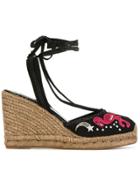 Marc Jacobs Nathalie Wedge Espadrilles - Black