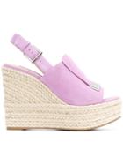 Sergio Rossi Wedged Sandals - Pink