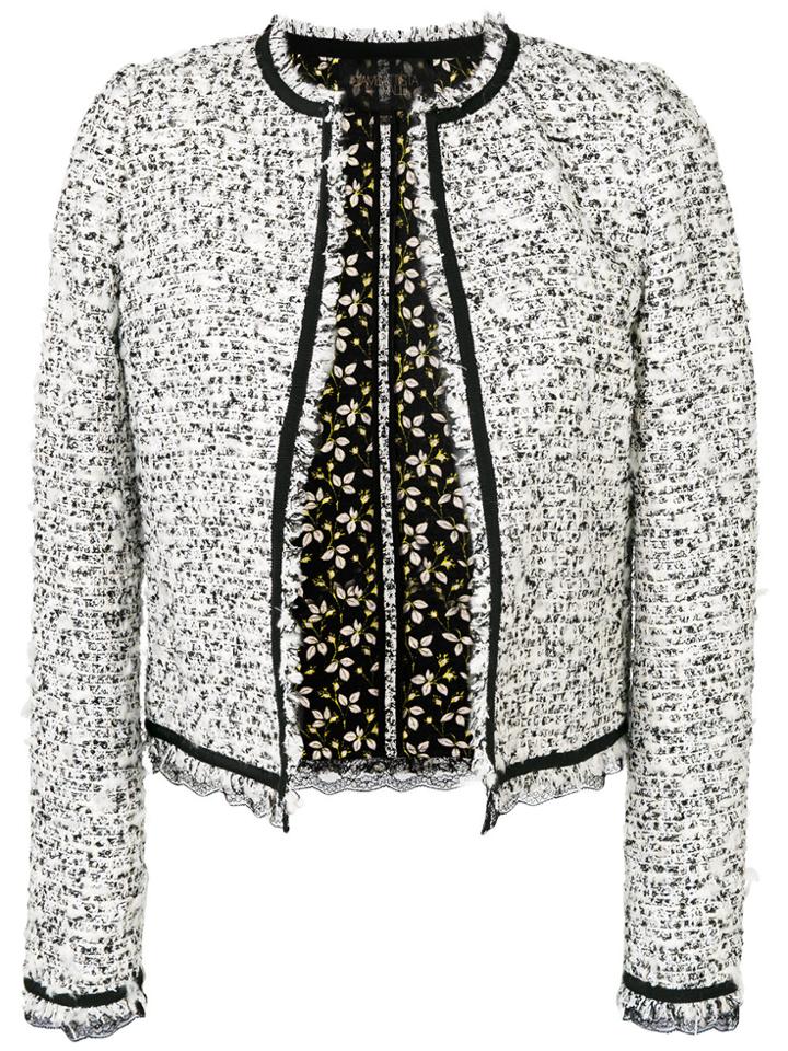 Giambattista Valli Tweed Boucle Jacket - White