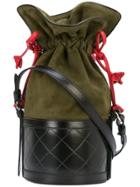 Carven Carven 9197sa121635 Olive Leather/fur/exotic Skins->goat Suede