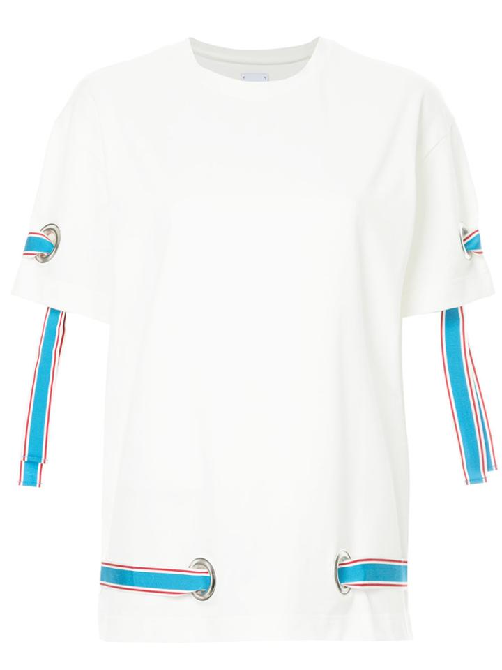 Maison Mihara Yasuhiro Line Tape T-shirt - White