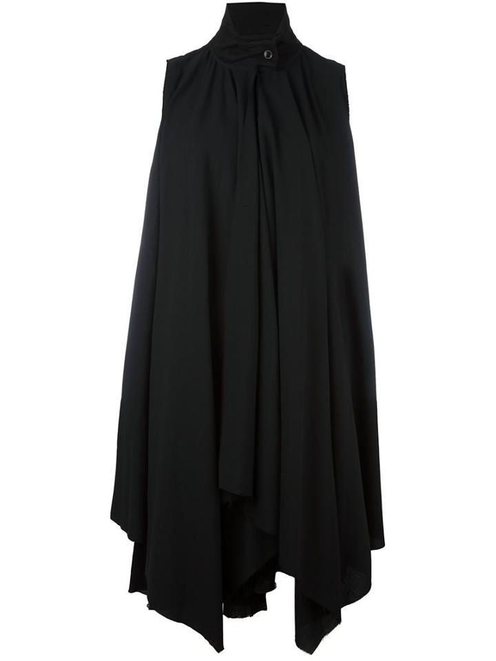 A Tentative Atelier Sleeveless Draped Shirt Dress