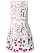 Alice+olivia 'lindsey' Dress, Women's, Size: 6, White, Silk/cotton