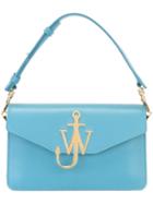J.w.anderson Logo Plaque Clutch, Women's, Blue