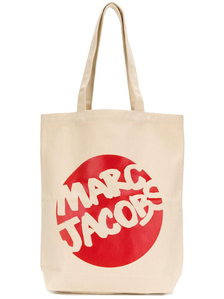 Marc Jacobs Branded Canvas Bag - Nude & Neutrals