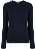 N.peal Round Neck Sparkly Sweater - Blue