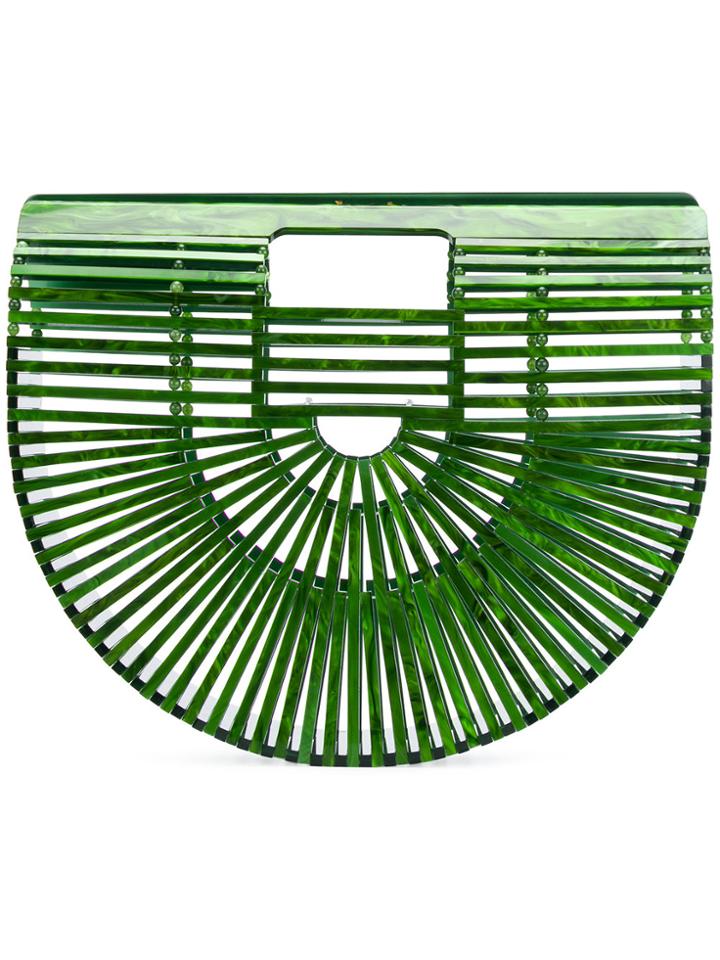 Cult Gaia Acrylic Arc Bag - Green