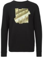 Undefeated Logo Print Sweatshirt, Men's, Size: L, Black, Cotton/polyester