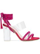 Ritch Erani Nyfc Christina Braided Sandals - Pink & Purple