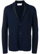Pringle Of Scotland Knitted Single Breasted Jacket - Blue