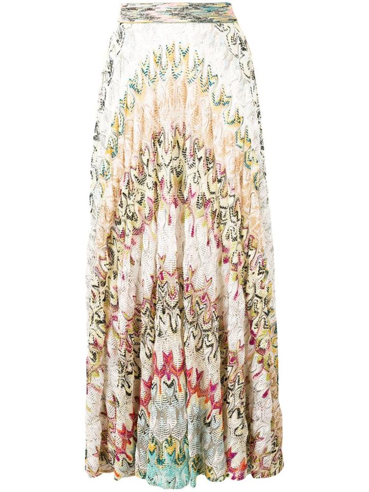 Missoni Patterned Crochet Skirt - Neutrals