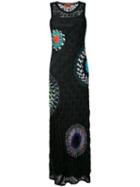 Missoni - Circle Patch Maxi Dress - Women - Viscose - 38, Black, Viscose
