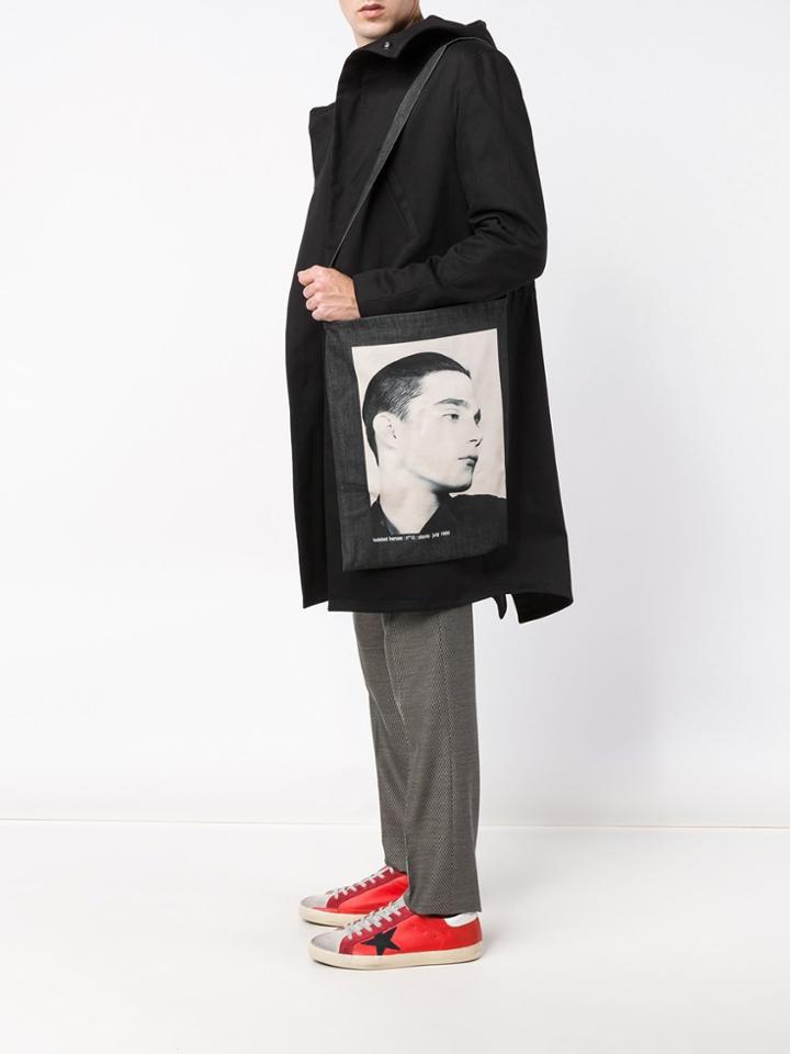 Raf Simons 'stevie' Denim Tote - Black