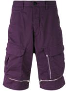 Stone Island Shadow Project - Zipped Deck Shorts - Men - Cotton/spandex/elastane - 48, Pink/purple, Cotton/spandex/elastane