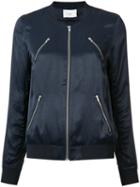 Just Female Multi-pockets Bomber Jacket, Women's, Size: Small, Blue, Polyester/viscose