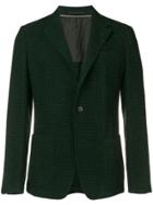 Z Zegna Micro-check Blazer Jacket - Green