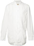 Marni Mandarin Concealed Placket Shirt, Men's, Size: 48, White, Polyester