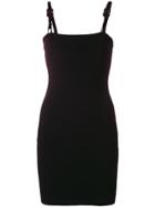 Alyx Buckled Strap Fitted Dress - Black