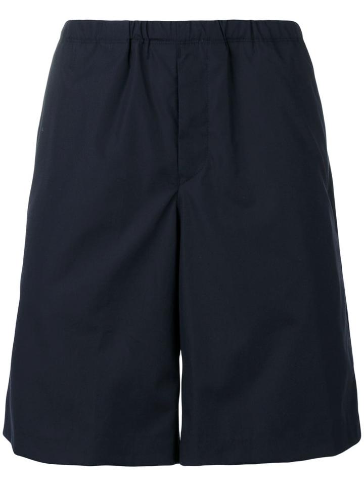 Acne Studios - Stretch Waist Shorts - Men - Cotton - 50, Blue, Cotton