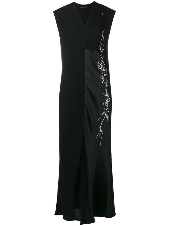 Haider Ackermann V-neck Panelled Dress - Black