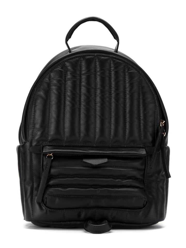 Sarah Chofakian Quilted Backpack - Black