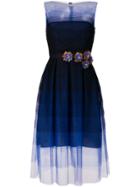 Talbot Runhof Poemas1 Tulle Dress - Blue